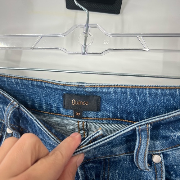 Quince Comfort Stretch High Rise Cropped Wide Leg
Jeans 26" in Medium Wash - Picture 3 of 8